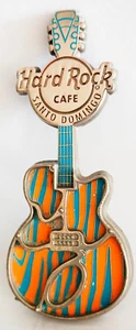 Hard Rock Cafe SANTO DOMINGO 3D Woodgrain Guitar Magnet - Picture 1 of 1