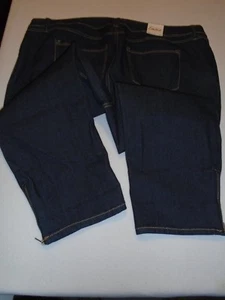 NWT Simply "Emma" ANKLE BITER Skinny Jeans Plus Women's 24 Dark Navy - Picture 1 of 7