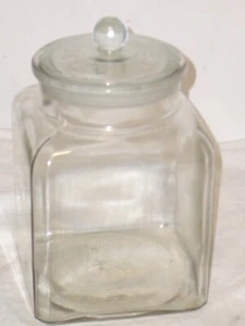 MAGGI - großes Suppenwürfel Glas aus den 50er Jahren -eingeschliffener Deckel - Bild 1 von 6