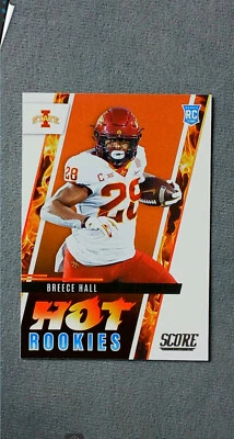 2022 Score Hot Rookies #HR5 Breece Hall - Image 1 of 2