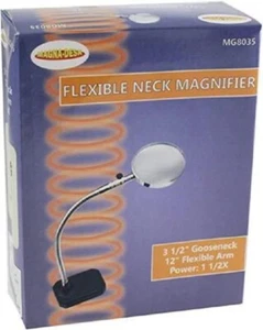 Calidad MG8035 Magna Desk 12" Brazo Flexible Cuello de Ganso 1,5x Lupa 3,5 Lentes NUEVA - Imagen 1 de 3