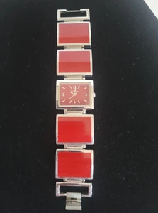 Fossil F2 Red Square Womens Watch - Picture 1 of 6