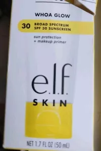 e.l.f. SkinSuntouchable Whoa Glow Sunscreen+Primer-SPF 30 - 1.7 Oz Exp. 10/2025 - Picture 1 of 4