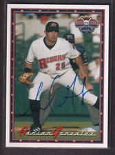 Adrian Gonzalez 2003 Road to Show Minor League Card Beckett Authentic Autograph
