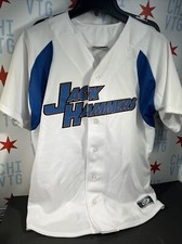 Joliet Jackhammers / Authentic Jersey / White / Size L / Sewn