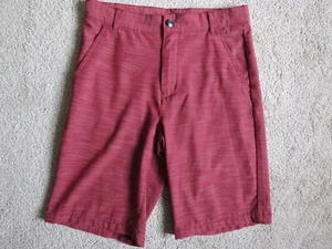 NWOT OLD NAVY RED OAK  ADJ. WAIST FLAT FRONT TEXTURED LOOKING SHORTS-SIZE 16 - Picture 1 of 5