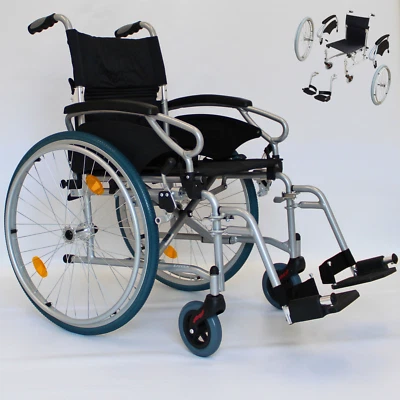 U-GO Ultra Lightweight Folding Alloy Self Propelled Wheelchair - 6.7KG Carry Weight