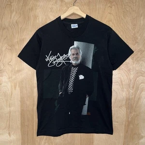 VINTAGE 90s KENNY ROGERS TOUR COTTON BLEND USA MADE BAND TEE SHIRT SIZE LARGE - Picture 1 of 11