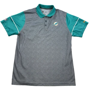 Hombres Nike Dri Fit Ropa Onfield Miami Dolphins Polo Golf NFL Gris Talla L - Imagen 1 de 8
