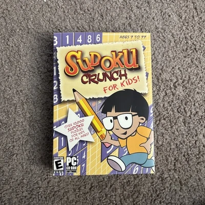 Sudoku Crunch for Kids (PC, 2006) Brand New Sealed Small Box - Image 1 of 4