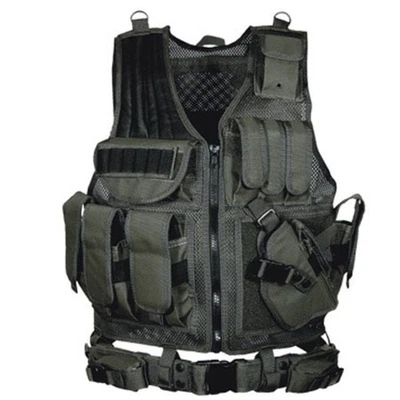 UTG 547 Law Enforcement Tactical Vest, Right Handed, Black #PVC-V547BT - Image 1 of 4