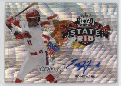 2020 Leaf Metal Draft State Pride Silver Wave Ed Howard #SP-EH1 Auto - Image 1 of 3