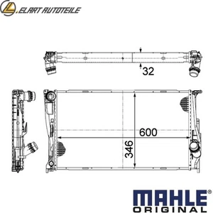 KÜHLER MOTORKÜHLUNG CR 1084 000P FÜR BMW X1/E84 3/E91/Convertible/E92/E90 2.0L - Picture 1 of 17