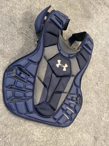 Under Armour Baseball Softball Adult Catchers Chest Protector Blue See Desc - Picture 1 of 9