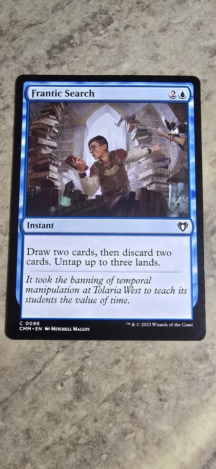 Frantic Search Commander Masters Regular Instant Common MTG NM  - Image 1 of 1
