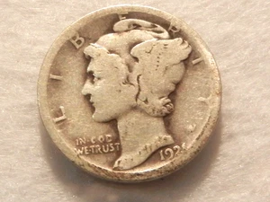 1921 D liberty mercury dime silver ten cent US coin - Picture 1 of 2
