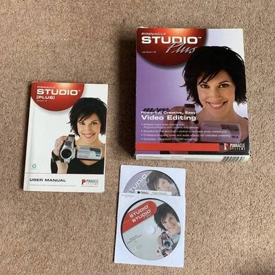 Pinnacle Studio Plus Version 9 big box complete with manual and bonus dvd - Image 1 of 4