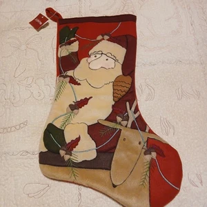 "Medias de Navidad Ex grandes de Papá Noel y Reno 21"" nuevas cuadradas de San Nicolás" - Imagen 1 de 7