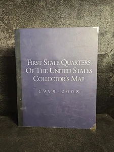 First State Quarters Of The United States Collector's Map 1999-2008 Complete - Picture 1 of 11