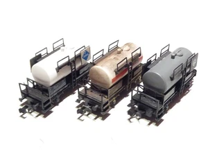 Fleischmann N DB 3x 2achsiger Kesselwagen grau weiß gebraucht G874 - Picture 1 of 4