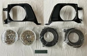 Toyota Land Cruiser Prado 90 95 Series Round Headlight Housing Bezel Rim New JP - Imagen 1 de 9