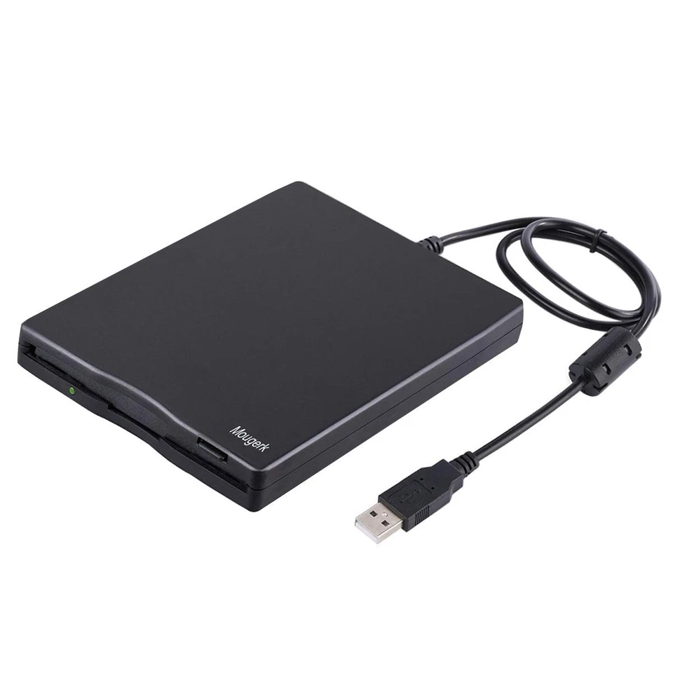 USB Floppy Drive Mougerk 3.5" External Diskette 1.44 MB FDD Portable Plug and