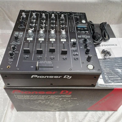 Pioneer DJM-750MK2 4-Channel DJ Mixer Used GOOD WORKING Tested W/BOX - Image 1 of 4