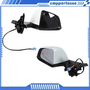 White Right & Left Passenger Mirror For Tesla Model Y 2020 2021-2023 1 PLUG - Bild 1 von 12