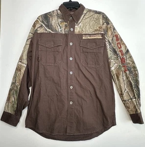 Rocky Mountain Elk Foundation 25th Anniversary 2008 Realtree Embroidered Shirt M - Picture 1 of 11