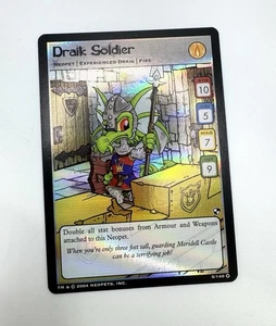 Neopets TCG  The Battle for Meridell Draik Soldier 5/140 WotC 2004 NM - Picture 1 of 8