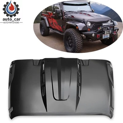 The Avenger Style Hood for 2018-2023 Jeep Wrangler JL, 2020-23 Jeep Gladiator JT - Image 1 of 4
