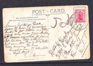 POSTCARD: 1906 NEW ZEALAND GREETINGS CARD LOOKS LIKE A SLIPPER ORCHID - Bild 1 von 2