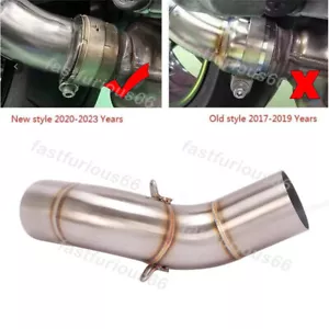 Slip On Mid Link Pipe Exhaust Connect Tube For Kawasaki Z900 20-2025 Motorcycle - Bild 1 von 7