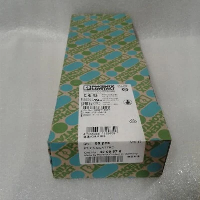 Box of 50 Phoenix Contact 3209578 PT 2,5-Quattro - Factory Sealed Box - Image 1 of 4