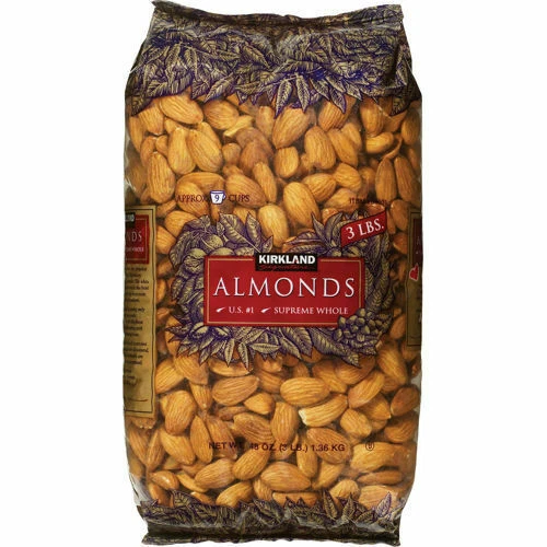 Kirkland Signature Supreme Whole Almonds 3 Pound