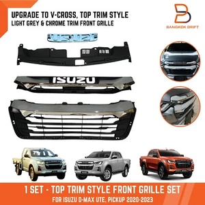 Rejilla delantera gris claro para camioneta Isuzu D-Max 20-23 V-Cross Top Trim Upgrade - Imagen 1 de 12