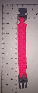 Pulsera de supervivencia Paracord 550 cobra, rosa - Imagen 1 de 1