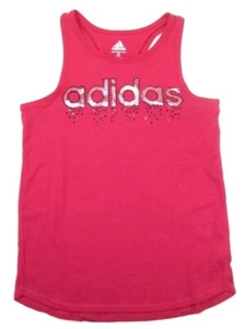 ADIDAS Girls Size L 14 Tank Top Shirt NWT Fresh Pink - Picture 1 of 4