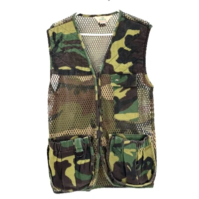 Vintage Red Head Camo Hunting Vest Fowl Pocket Men's Size Small Green USA Made - Image 1 of 4