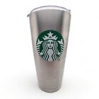 Starbucks Tumbler Travel Mug Cup Stainless Steel 20oz Mermaid Lid Green Silver
