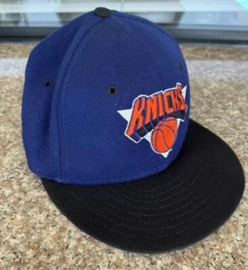 New Era 90s Diamond Fitted New York Knicks Vintage Hat Wool Cap Size 6 7/8 USA - Picture 1 of 14