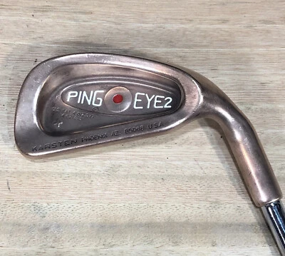 Ping Eye 2+ Red Dot Beryllium Copper BeCu RH 4 Iron Stiff Steel Shaft Golf Pride - Image 1 of 4
