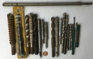 Posten 19 Stein Hartmetall Bohrer Neu + Gebraucht 1" und kleiner alle verwendbar - Bild 1 von 9