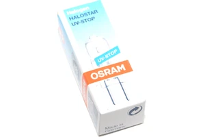 Halogen Lampe / Lämpchen von Osram 64445 Halostar, 24 V / 50 W, GY6.35 Klar, NOS - Bild 1 von 5