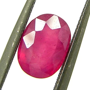 Piedra preciosa rubí Mozambique rosa natural de 1,85 quilates piedra rellena de vidrio de corte ovalado - 1338 - Imagen 1 de 2
