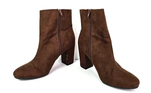 Christian Siriano For Payless Women's 10 Brown Wt Side Zipper Mid Calf Boots - Picture 1 of 10
