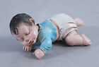 A. Lucchesi Porzellan Sammelfigur schlafendes Baby handbemalt Vintage