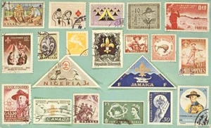 Boy Scouts on World Wide Stamps 1968 Postcard - Picture 1 of 2