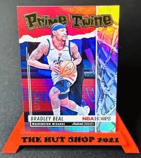Bradley Beal 2021-22 Panini Hoops Prime Artist Proof Twine /25! Wizards SP #18