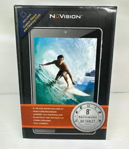 NuVision Tablet 8” Android 6.0 1 GB RAM 16 GB HD Blue - Picture 1 of 5